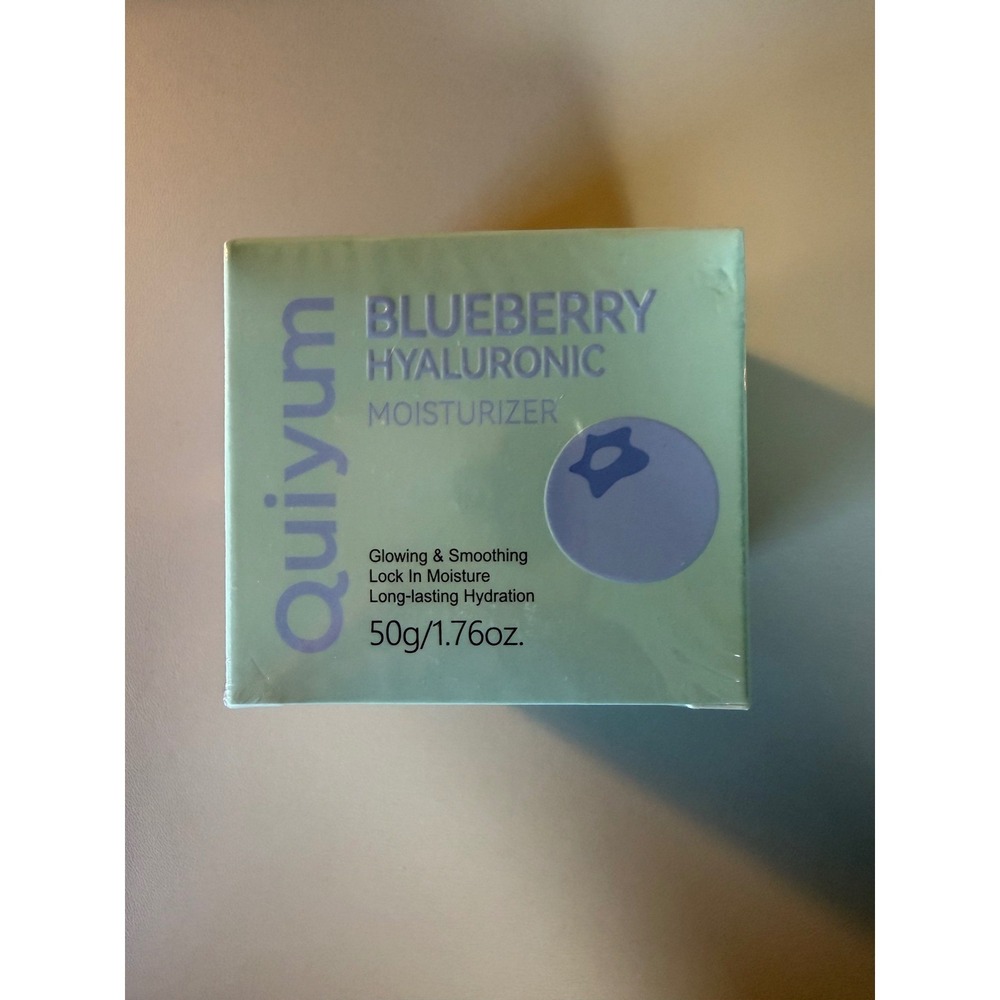 Quiyum Blueberry Hyaluronic Moisturizer 50g Niacinamide Ceramide Face Cream NEW